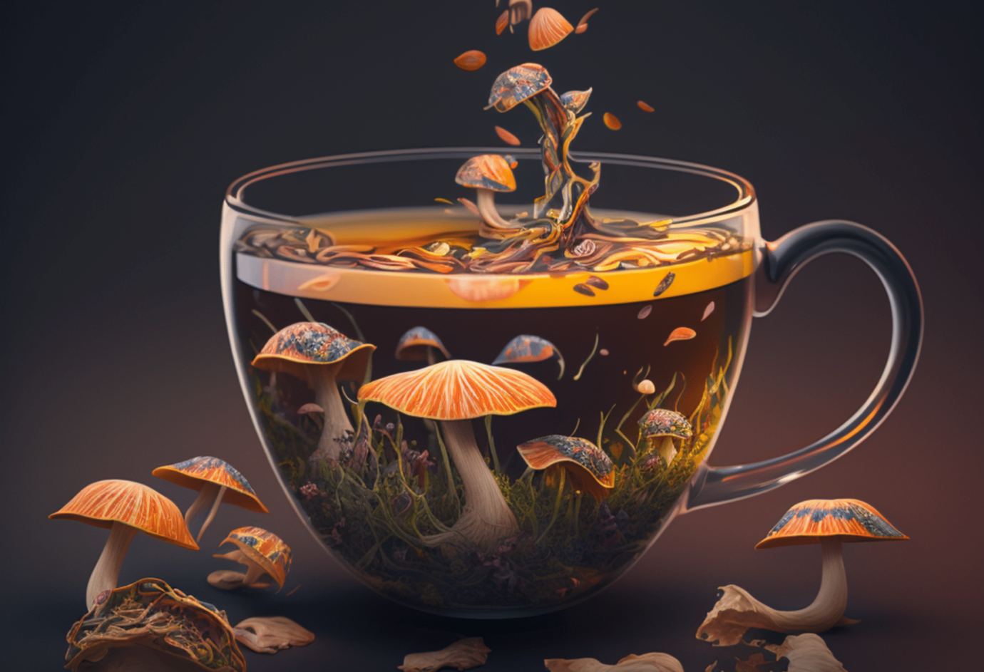 MAGIC MUSHROOM TEA BREWING A PSYCHEDELIC JOURNEY 